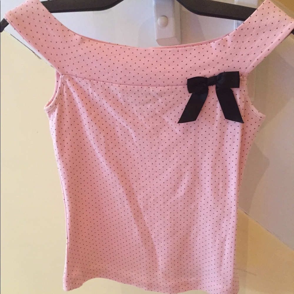 🌸5/$45🌸 Off the Shoulder Polka-Dot Top with Bow
